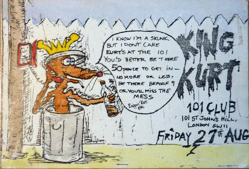 101 club hosted early King Kurt gigs (Rory their drummer worked behind the bar) and a leaving gig for a band member ended in a massive drunken food fight. 