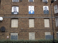 I am Here by Fugitive Images on empty flats on Haggerston estate in East London