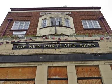 South Lambeth, SW8 - The closed down New Portland Arms 
