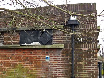 Derelict public toilets near Bruce Castle Museum London N17