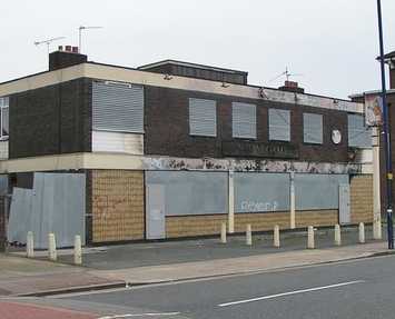 The closed down and derelict New Gog on Freemasons Road was on the site of a pub called The Royal Albert. 