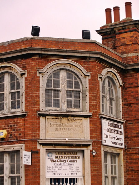 Lost historic Bermondsey  Deptford Borough Council Slipper Baths  now demolished