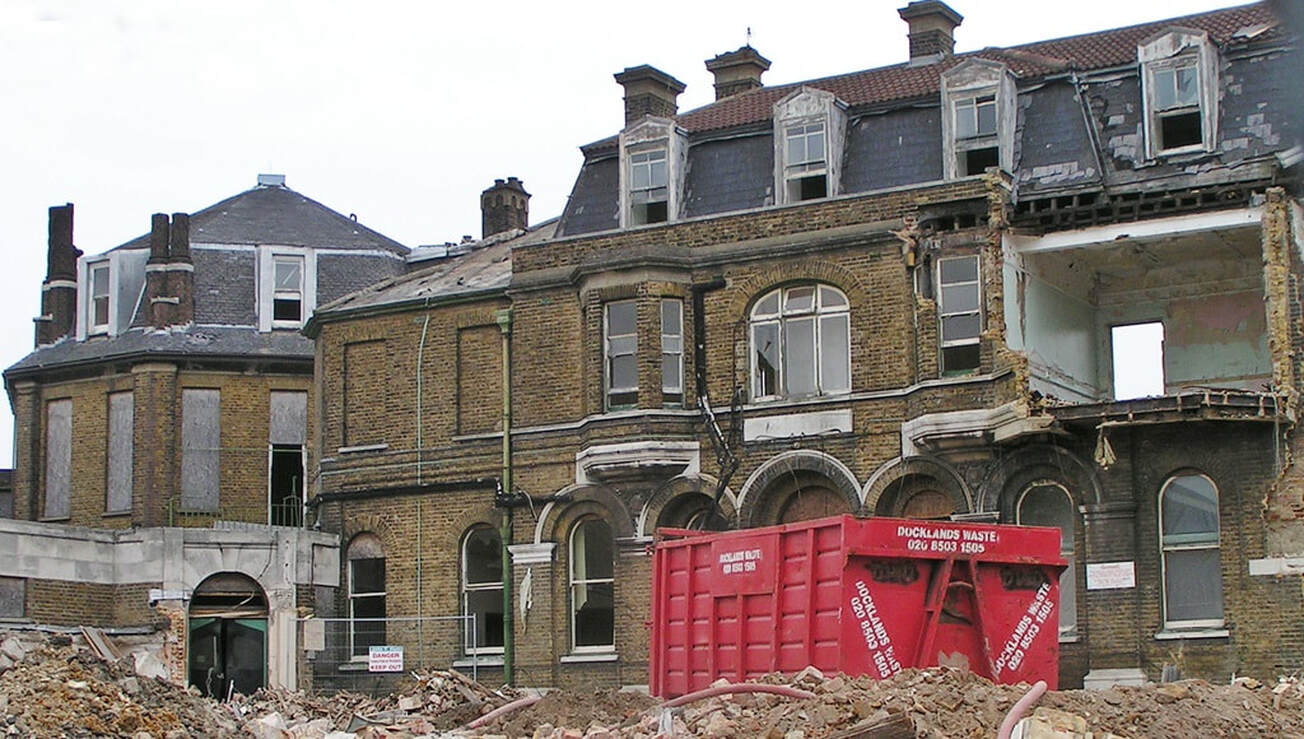 closed in 1996 as the Croydon General Hospital building was condemned due to its age and state of disrepair. It was demolished in 2004.