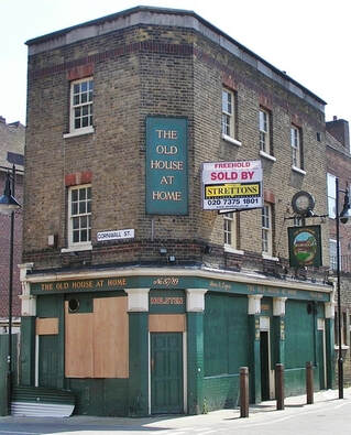 The Old House at Home pub in Watney Street is now a minimart. As seen on Paul Talling's Derelcit London walking tour of lost pubs of Shadwell and Stepney