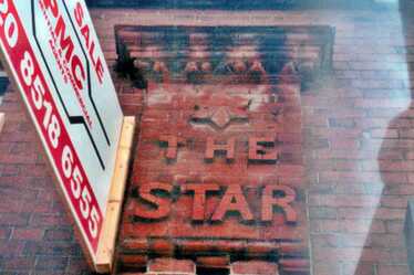 Brickwork of the closed down Star pub in Manor Park, Snowshill Rd 