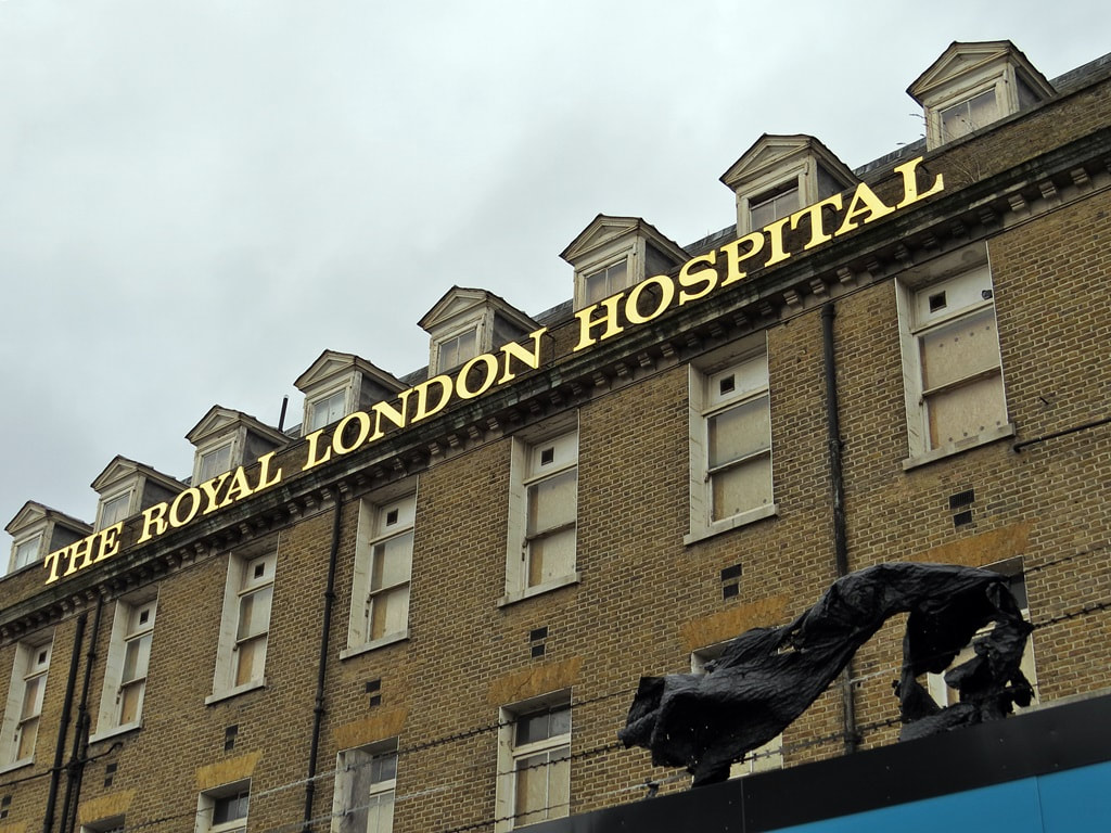 Royal London Hospital. From the first use of X-rays in a British hospital to running the first emergency helicopter service to carry a doctor on board, as well as extensive teaching facilities, the hospital played an important part in the development of heathcare.

