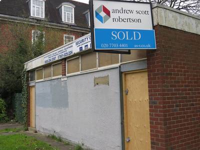 Derelict public toilets for sale between Crystal Palace and South Norwood in SE London
