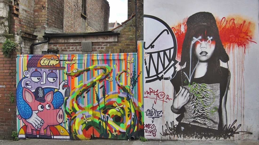 Picture of streetart around Brick Lane