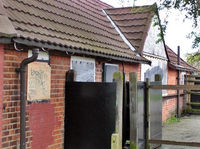 Eltham boarded up public toilets