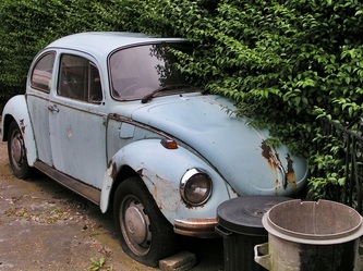 Unloved abandoned VW Beetle