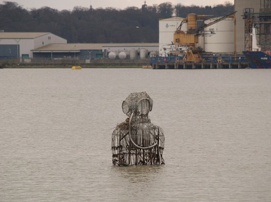 The Diver is a sculpture by John Kaufman located in the Thames at Rainham