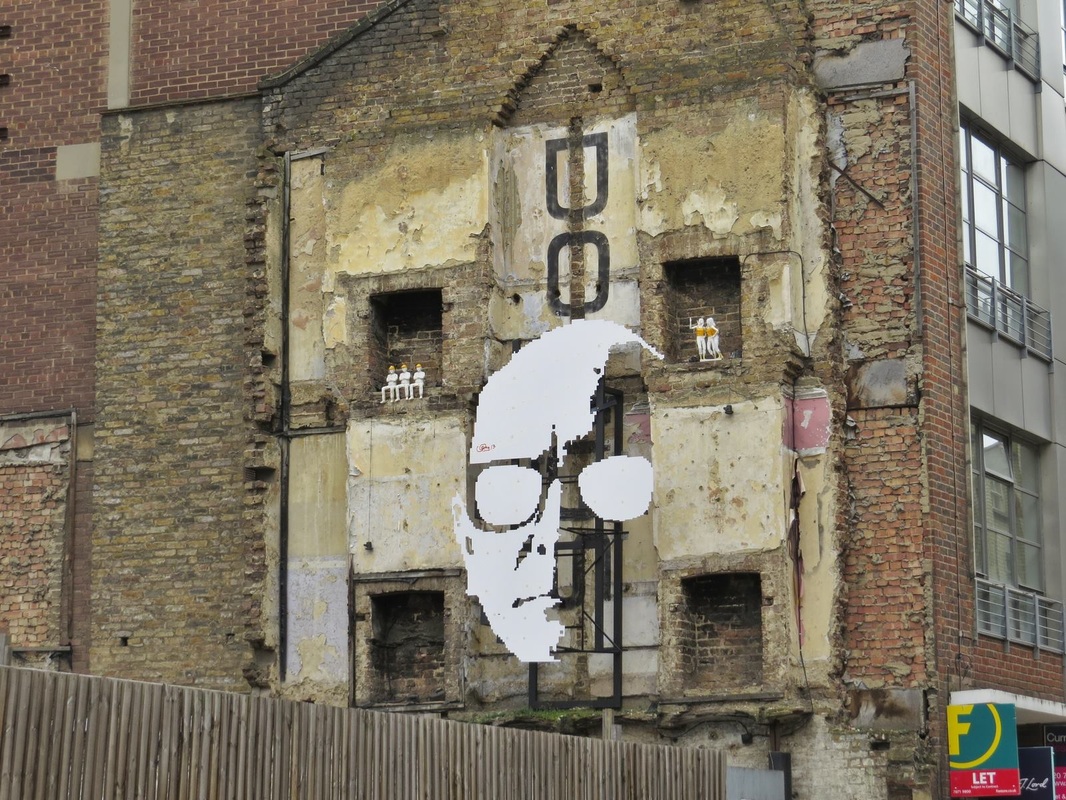 Greg Shapter installation. The Domus Art Wall ,Clerkenwell, EC1 . Paul Talling (Derelict London)