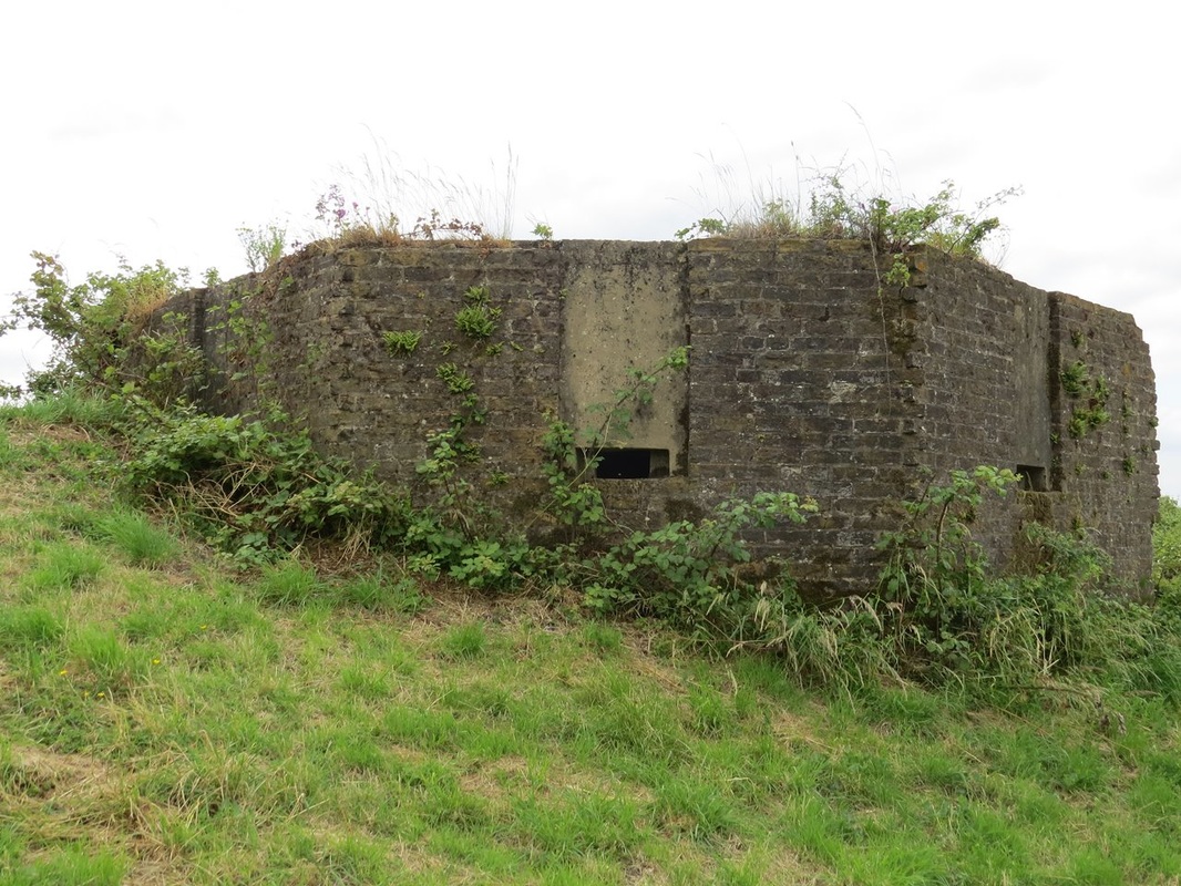Picture of abandoned pillbox for the Field Army to defend in the event of invasion.