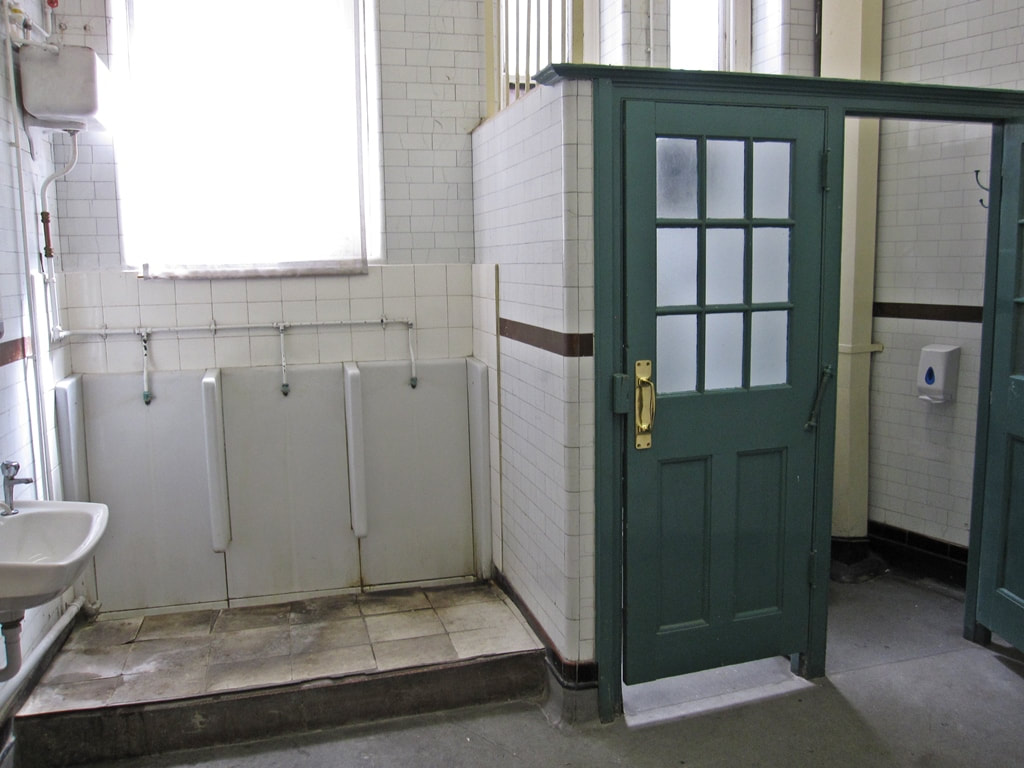 Gentlemans public toilets inside disused Aldwych Underground Station