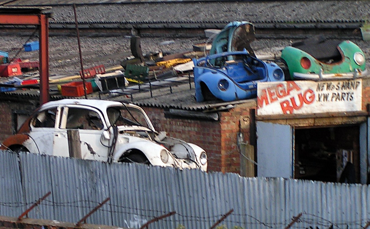 VW Beetle wrecks in London