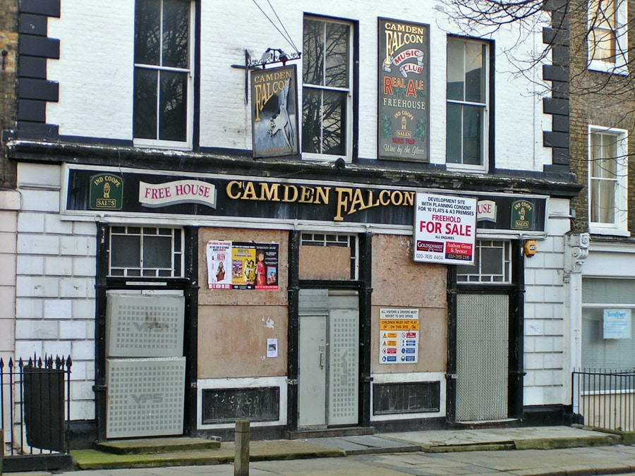 Photograph of the former Falcon, Royal College Street on London's Lost Music Venues of Camden Guided Walking Tour with Author Paul Talling