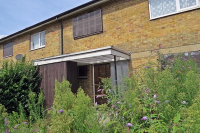 photograph of derelict abandoned house in East London