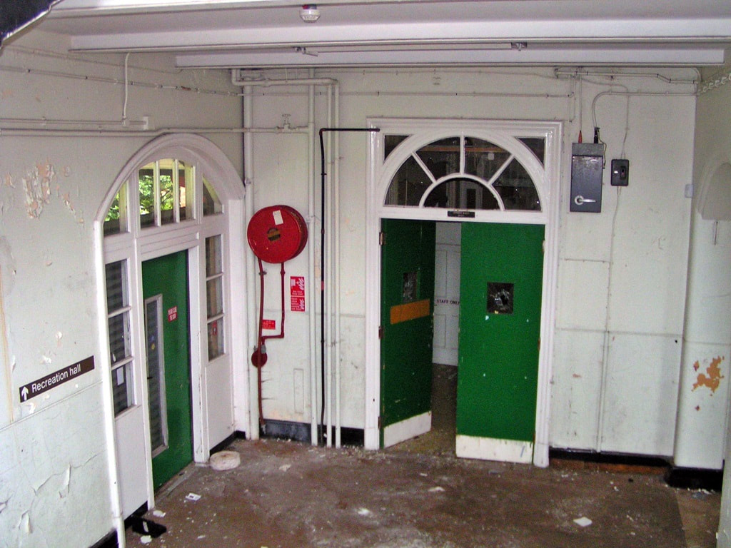 Derelict London hospital interior in Colindale