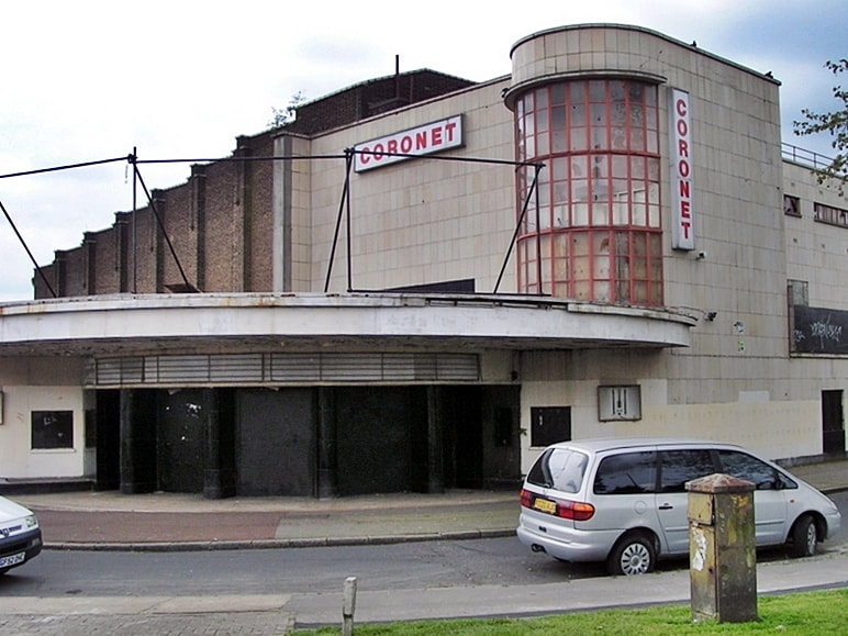 ​Opened as the Odeon Cinema in 1936 to serve the suburban development in the Well Hall area of Eltham. Subsequently it became the Coronet.It finally closed its doors in 1999 due to declining trade