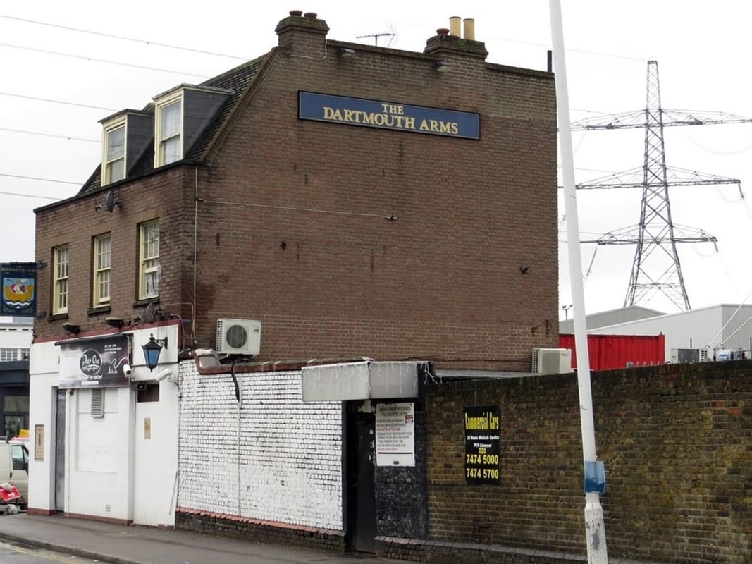 Dartmouth Arms in Canning Town now Pier One Nightspot