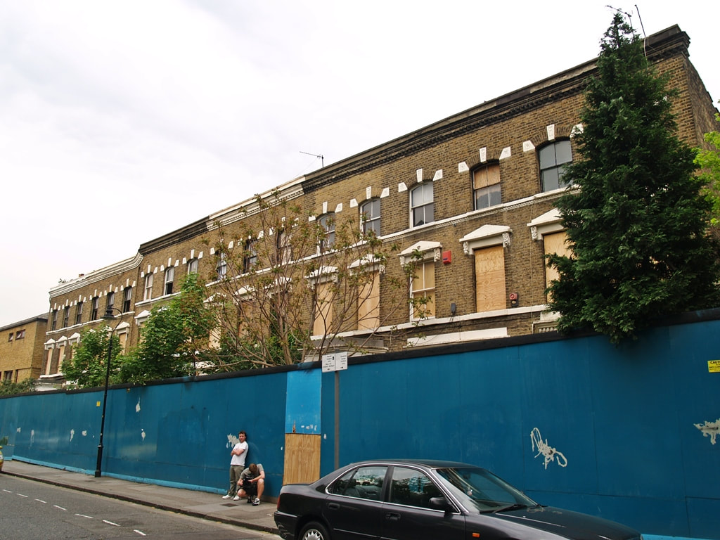 As the South London NHS houses fell into dereliction they were squatted for a while in the early 2000s.