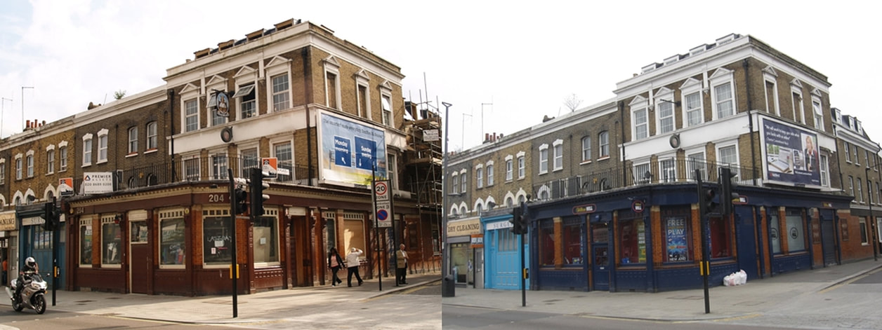  Closed down SE London Pub The Kings Head in Walworth, SE17 now a William Hill bookmakers
