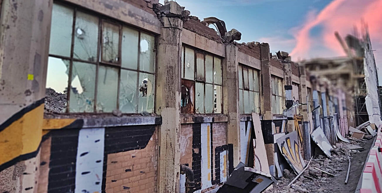 Picture of demolition of Allnex Resins in Silvertown