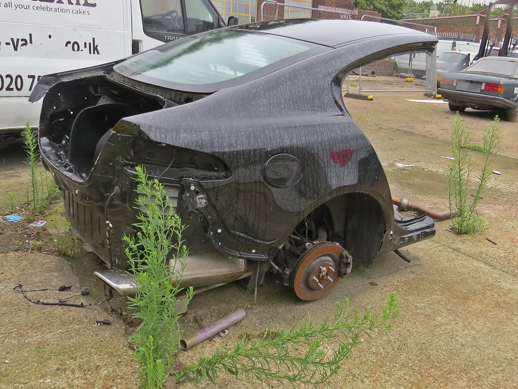 Car wreck at ​Excelsior Industrial Estate - New Cross,SE15