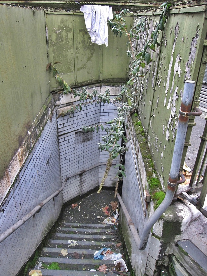 Derelict lost London public conveniences  