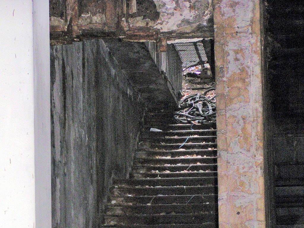 Abandoned steps from Kingsway Tram Tunnel to street level