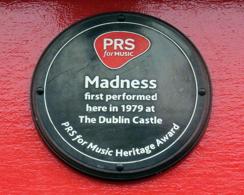 Madness plaque at Dublin Castle pub, Parkway on London's Lost Music Venues of Camden Guided Walking Tour with Author Paul Talling
