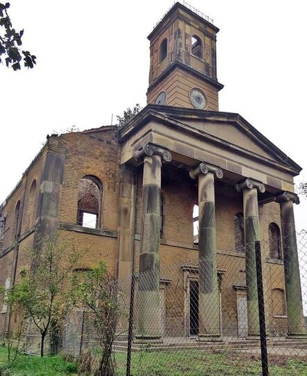The derelict Sheerness Dockyard Church closed in 1970 and suffered a devastating fire in 2001