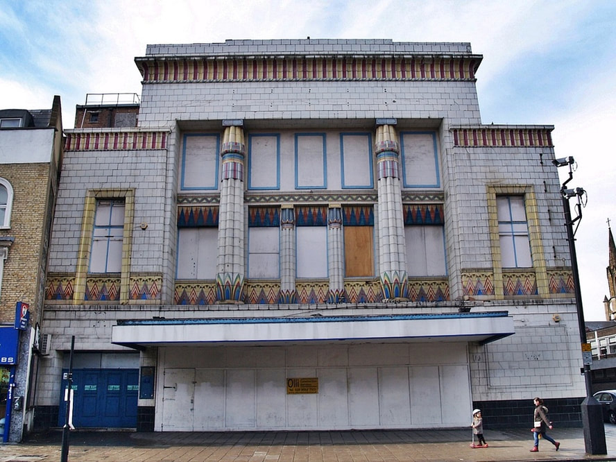 The disused and derelict Carlton Cinema, Essex Road, Islington  in 2011 