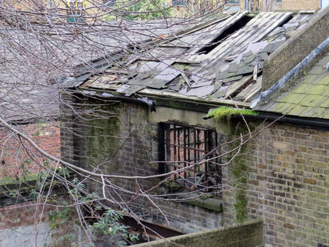 picture of derelict building in Wapping, East London, E1