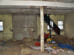 Interior of Derelict warehouse Cuba Streer, Docklands E14