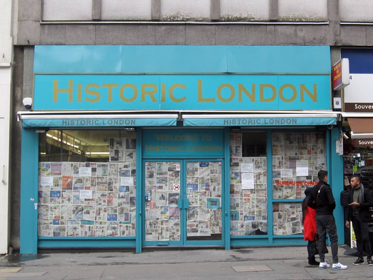 Historic London closed down tourist souvenir shop in Paddington