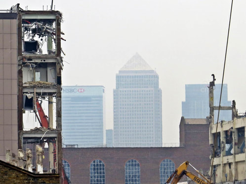 Picture of Demolition of Murdoch's Fortress Wapping (News International) London E1