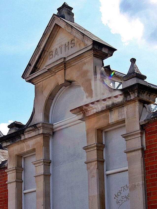 Lost historic Brentford Baths in SW London