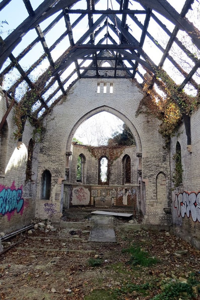 Derelict ​​Dartford Workhouse Chapel gutted by fire