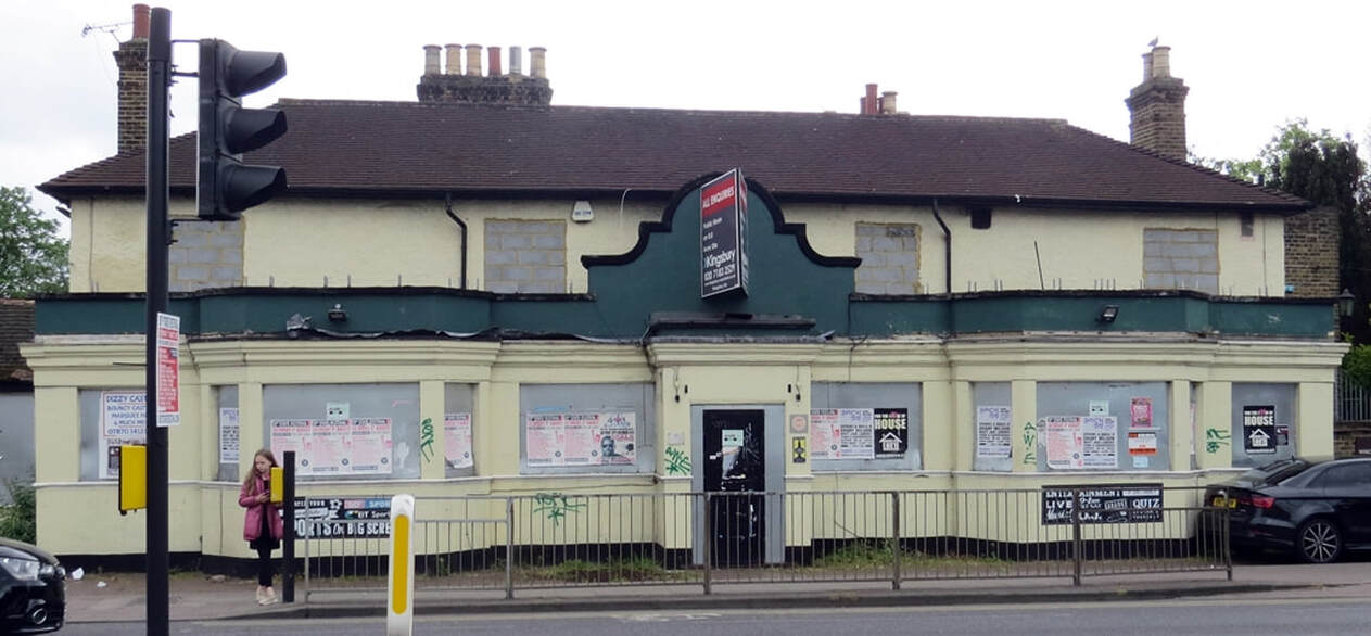 Picture by Paul Talling of Derelict London of derelict White Horse pub in Chadwell Heath . Only 20 pubs remain in the borough