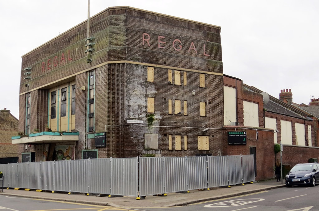 Highams Park ,London, E4,   derelict Regal Cinema