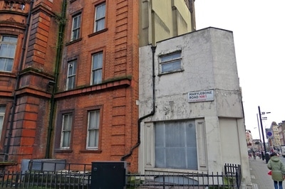 The derelict and decaying Samaritan Hospital for Women, ​ Marylebone Road, NW1   