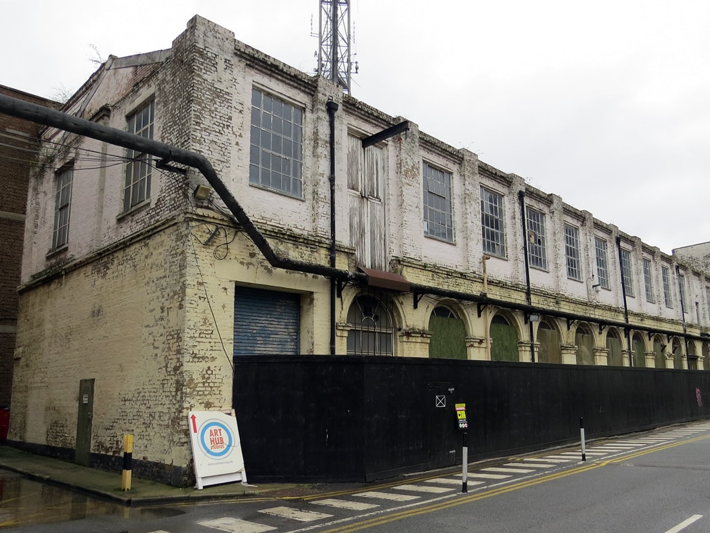 Oldest 2-storey section of derelict Siemens Woolwich works dating from 1871