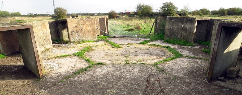remains of the London Inner Artillery Zone in Slade Green, SE London 