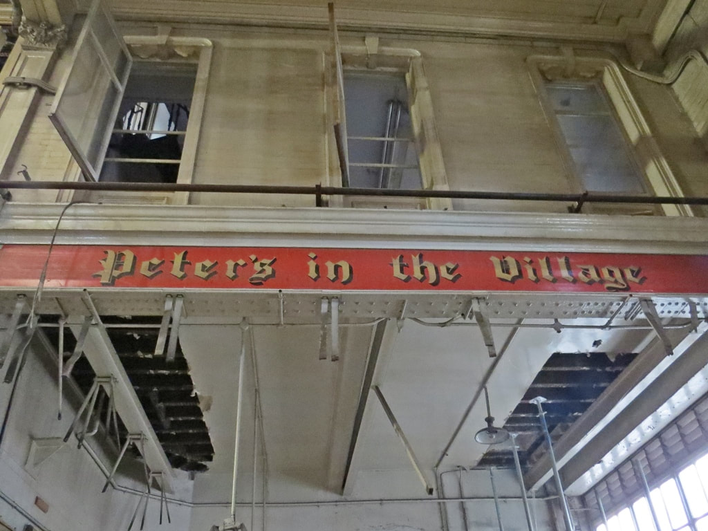 Closed down site of Peters in the Village at Smithfield Market