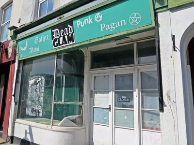 closed down punk & pagan shop in Southend 