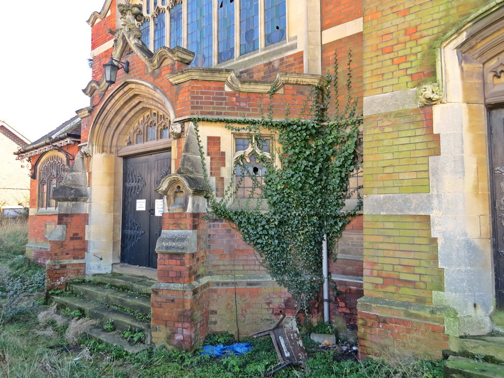 dilapidated United Reform Church in South Norwood in Croydon