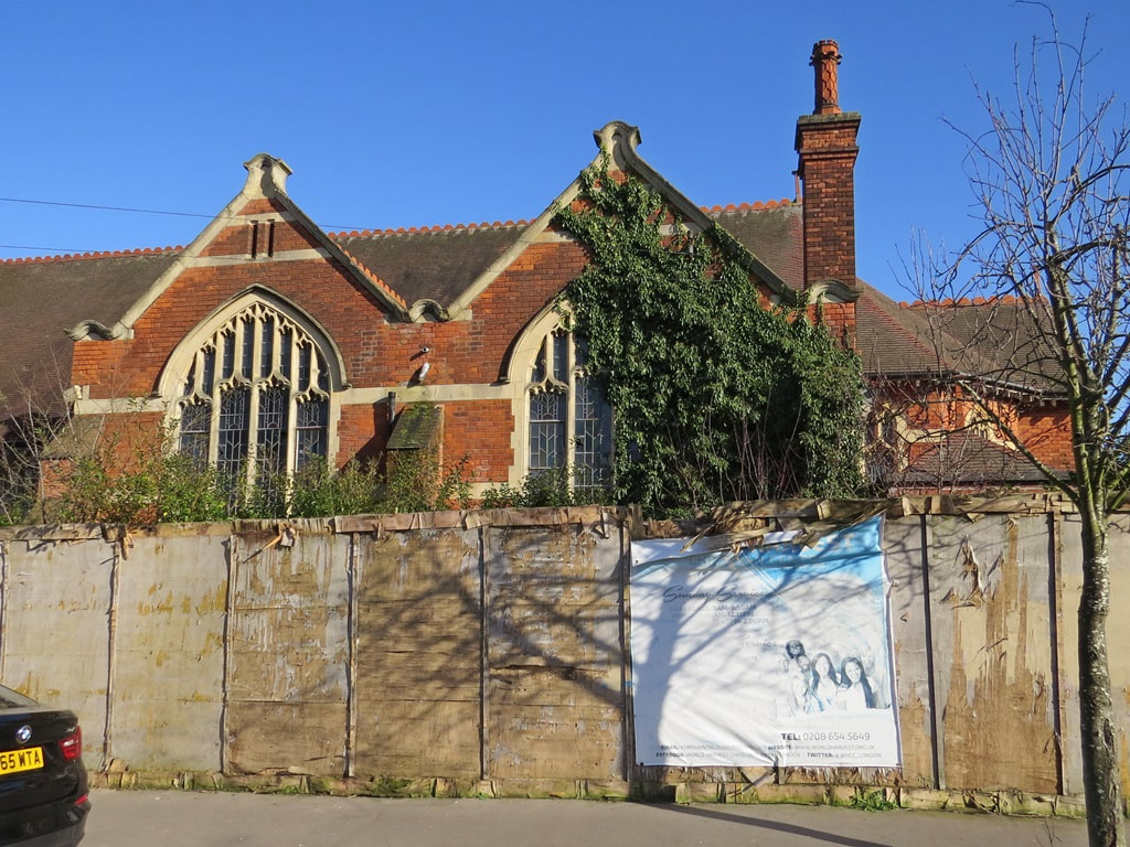 Decaying building of​United Reform Church in  South Norwood, SE25 now owned by World Harvest Christian Centre