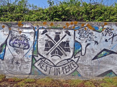 West Ham Graffiti in West Thurrock, Essex